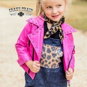 Girls Pink Camaro Jacket by Crazy Train